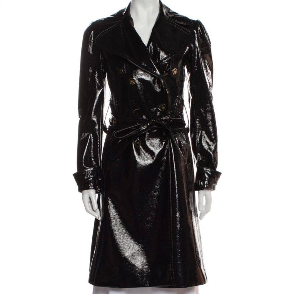 Dolce and Gabbana black trench coat